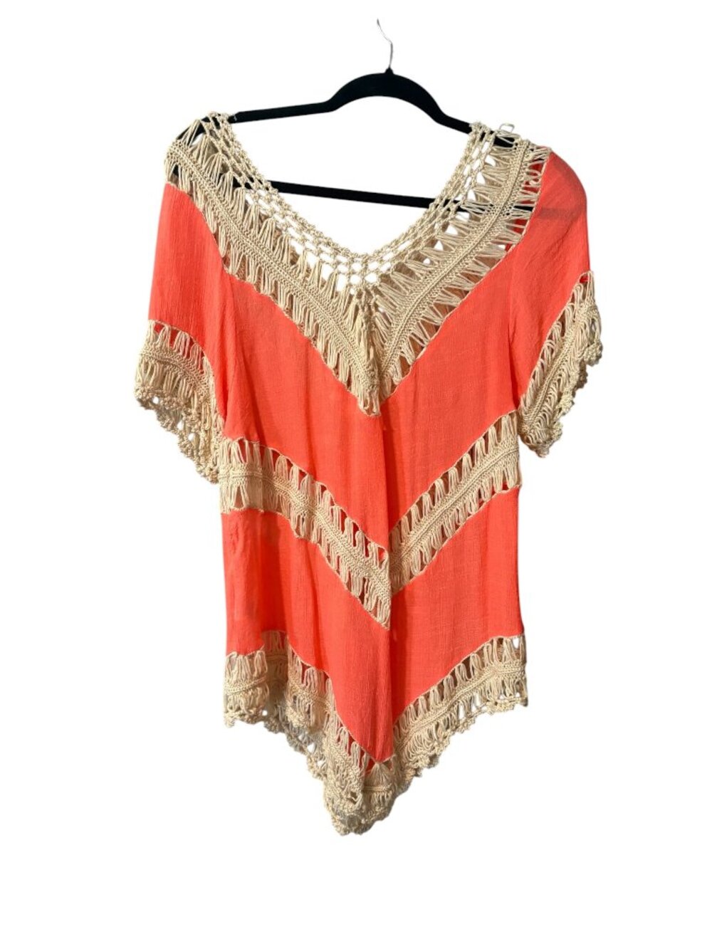 Umgee Crochet Trim Tunic Top - Picture 4 of 8